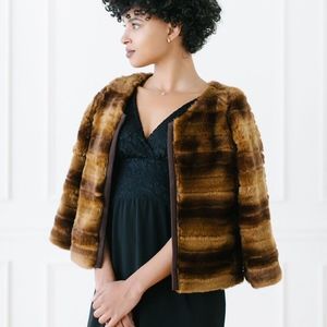 KOKOON "Teddy" Cropped Faux Fur (S)